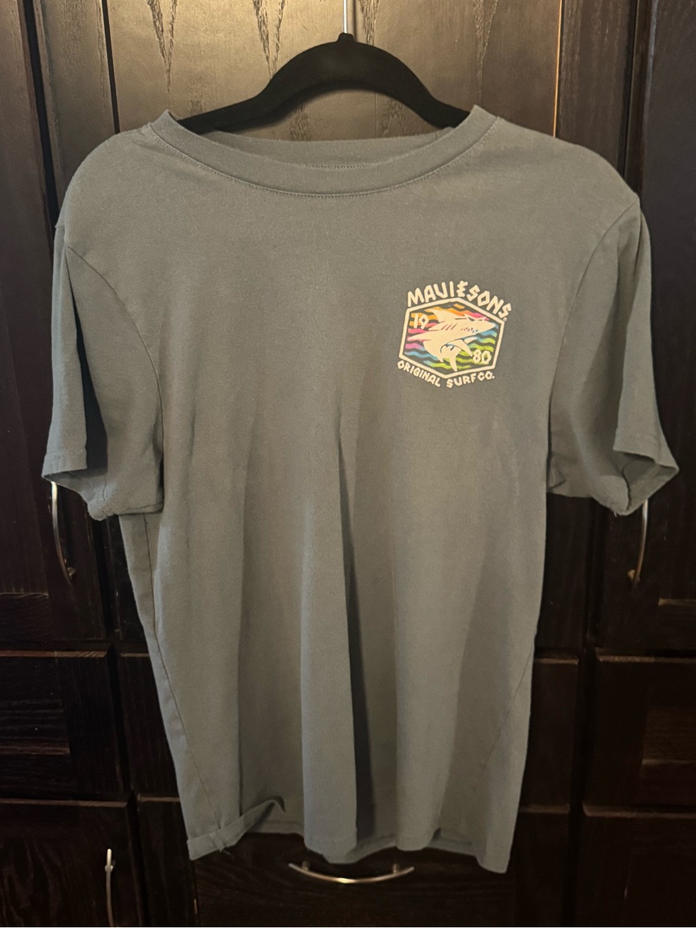 Maui & Sons Short-Sleeve Surf Logo Tee - Slate Blue